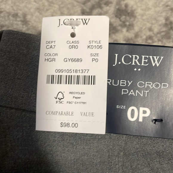 Slim cropped Ruby pant in stretch twill - GRAY - Picture 4 of 4